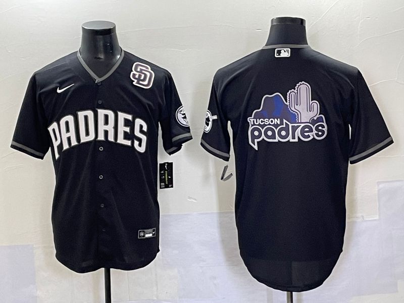 Men 2025 San Diego Padres Blank Black Game Nike MLB Jersey style 7039->san diego padres->MLB Jersey